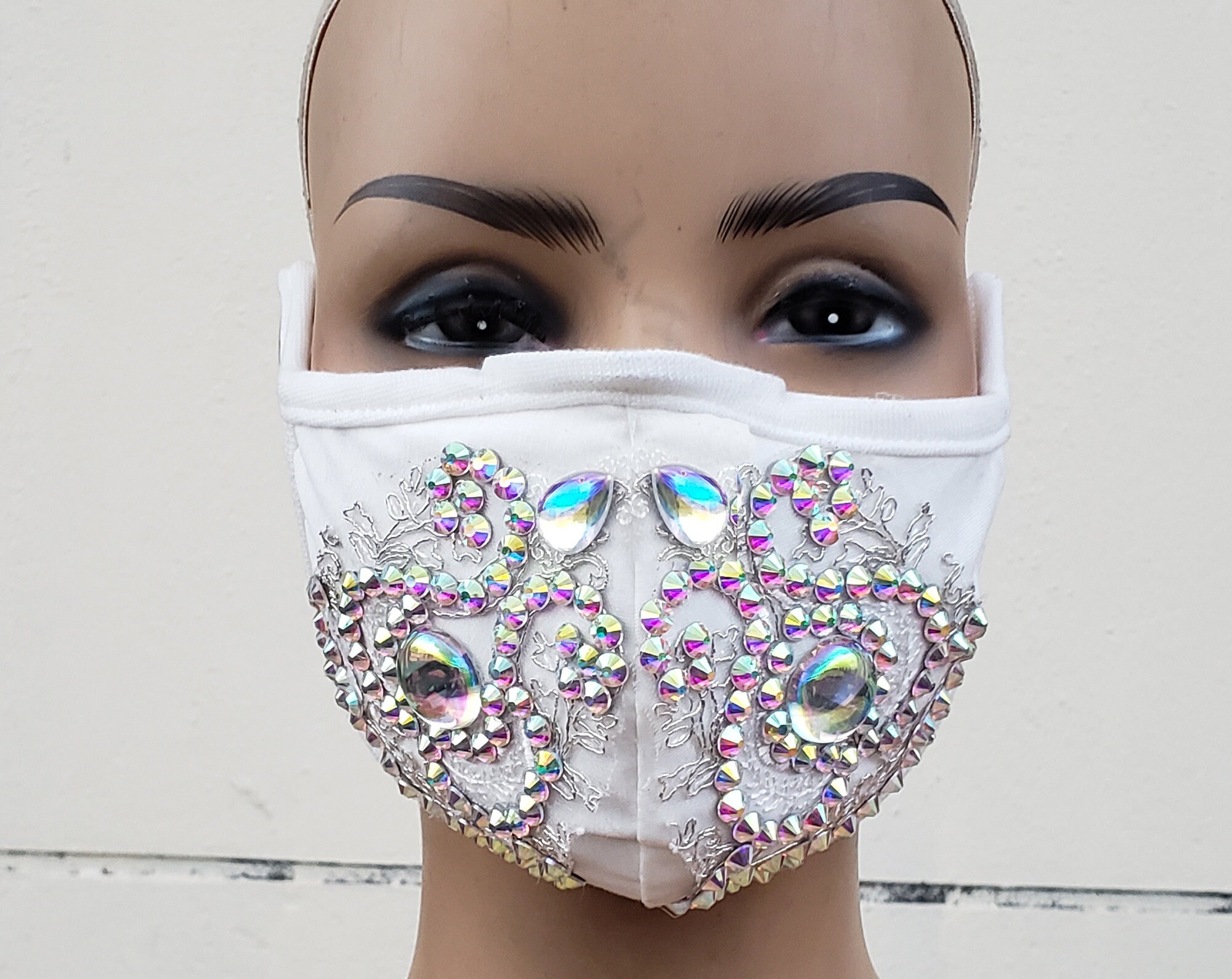 Lace Dust Maskburning man MaskRave MaskRhinestone Etsy