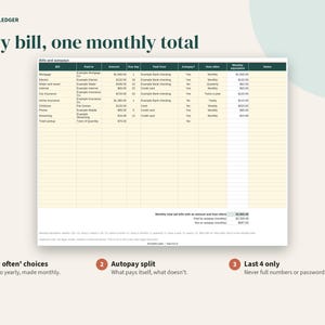 Family Emergency Binder, Important Information Organizer, Household Contacts, Medical, Accounts and Bills, Fillable PDF, Spreadsheet image 3
