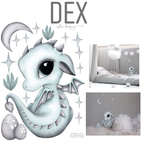 WALL DECALS- Dex the dragon