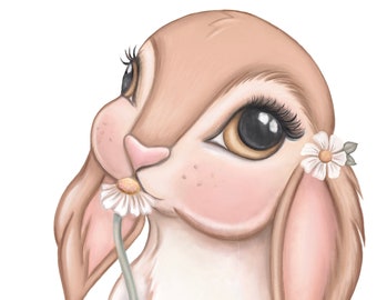 FAWN the bunny. Art Print