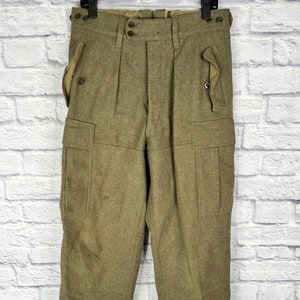 Vintage German Military Wool Field Pants Size: 34&quot; x 32&quot; #3