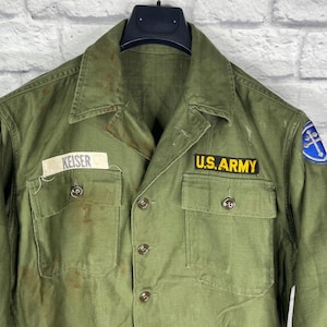 Vintage 1950s OG-107 Utility Shirt Size: Small #4