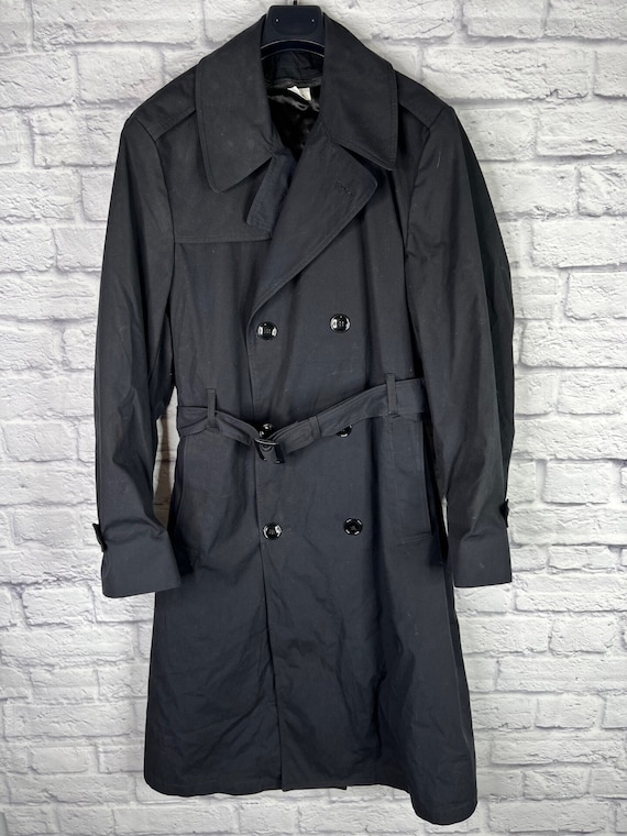 U.S. Army 1990's Black Trench Coat W/ Liner Size: 42L #2 - Etsy