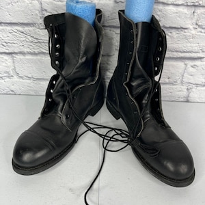 Vintage U.S. Military Steel Toe Combat Boots - 1995 ANSI Safety Rated - Size 11.5R