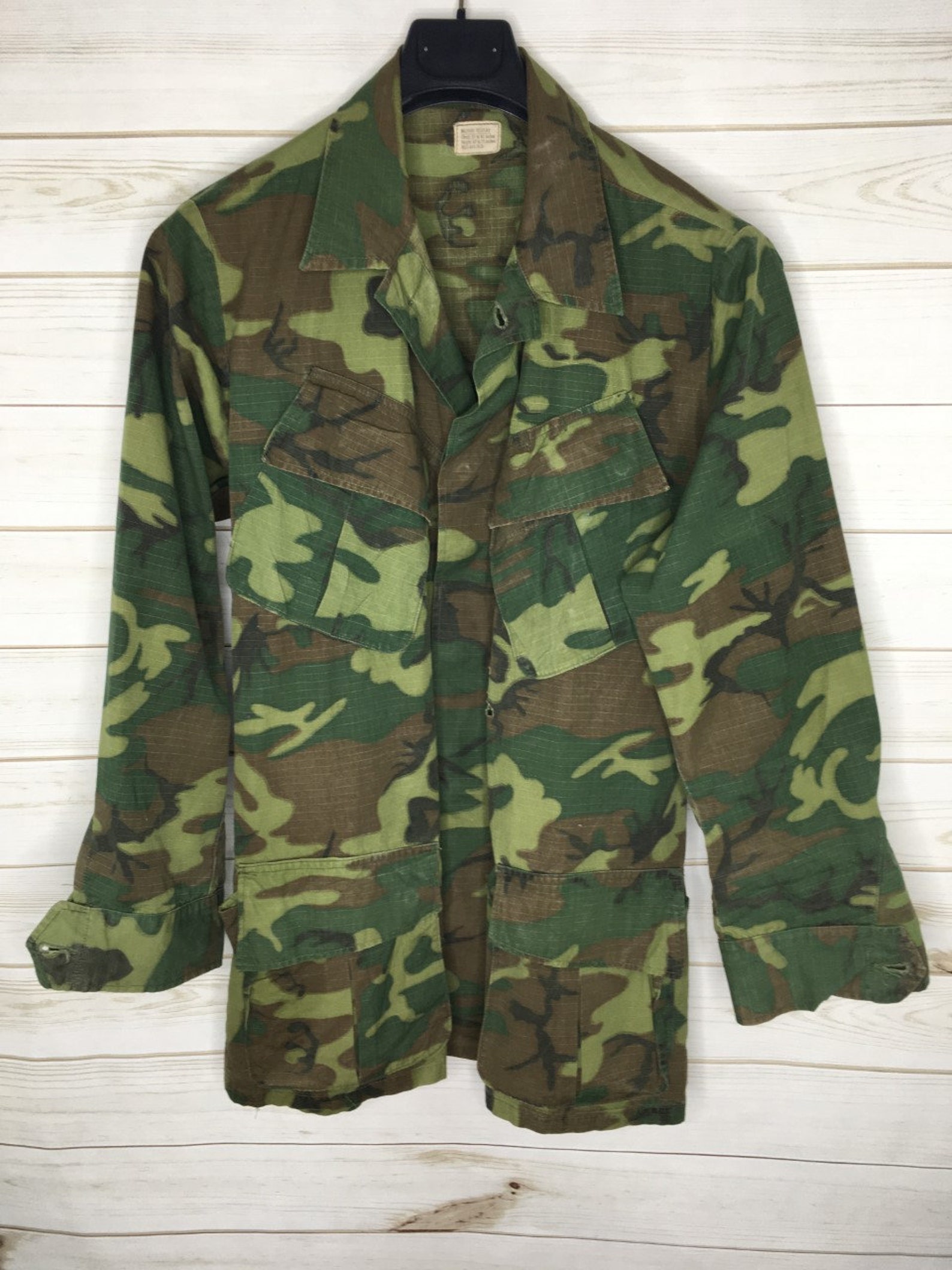 Vintage Vietnam War ERDL Jungle Fatigue Jacket Size: Medium | Etsy