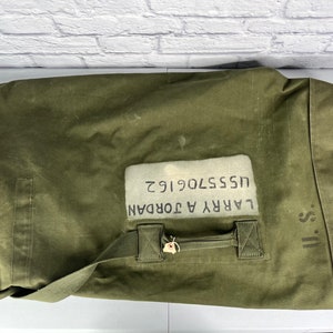 ヴィンテージ　ダッフルバッグ　米軍　ミリタリー　アメリカ軍　ベトナム戦争 MILITARY 実物 USED 米軍 トランスポート ダッフルバッグ