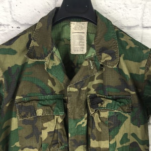 Rapid Deployment Force (RDF) ERDL Hot Weather Combat Jacket Size: Small - Long #2