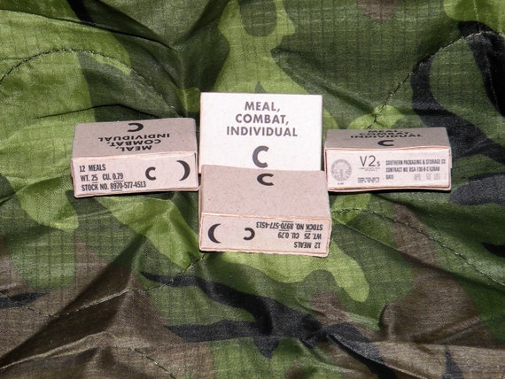 1-12 Scale Vietnam C-Ration Sheets for 6/" Scale Toys