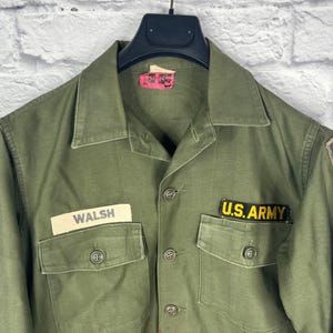 Vintage Vietnam War Era 2nd Pattern OG-107 Utility Shirt Size: 15.5 x 33 #5