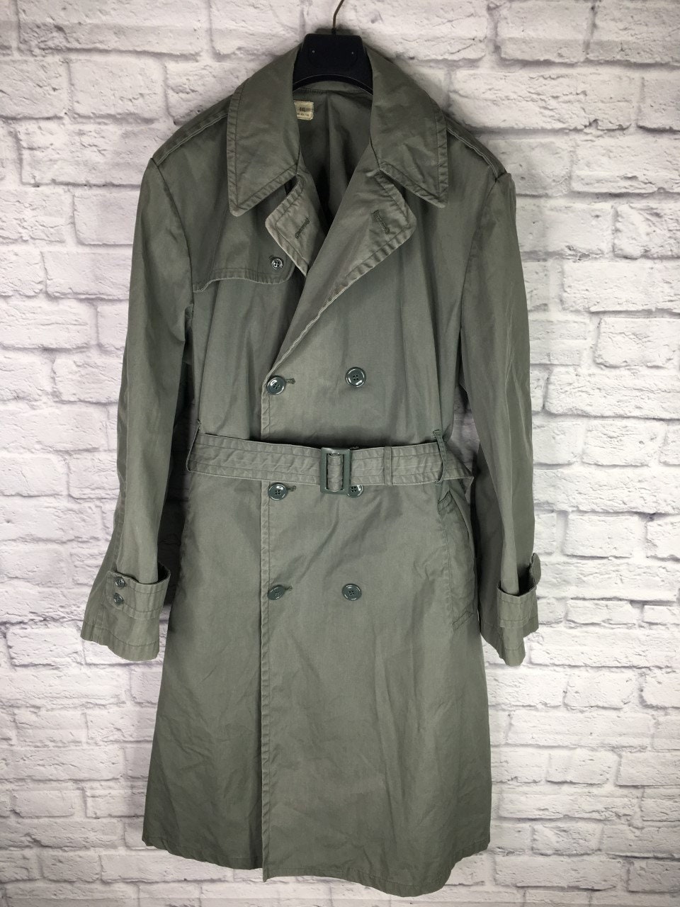 U.S. Army Vietnam War Issue Trench Coat Size 44L Etsy