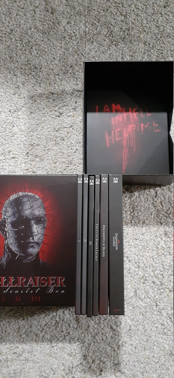 Super Rare Hellraiser Collection - Scarlet Box Bluray Box