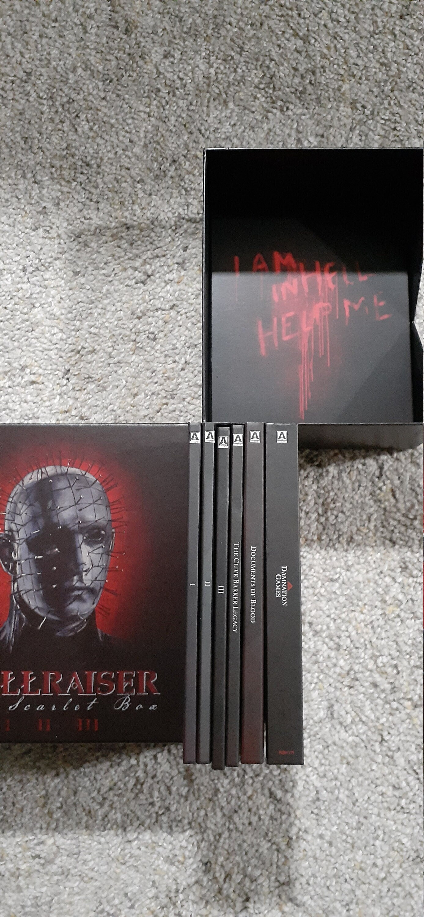 Super Rare Hellraiser Collection - Scarlet Box Bluray Box