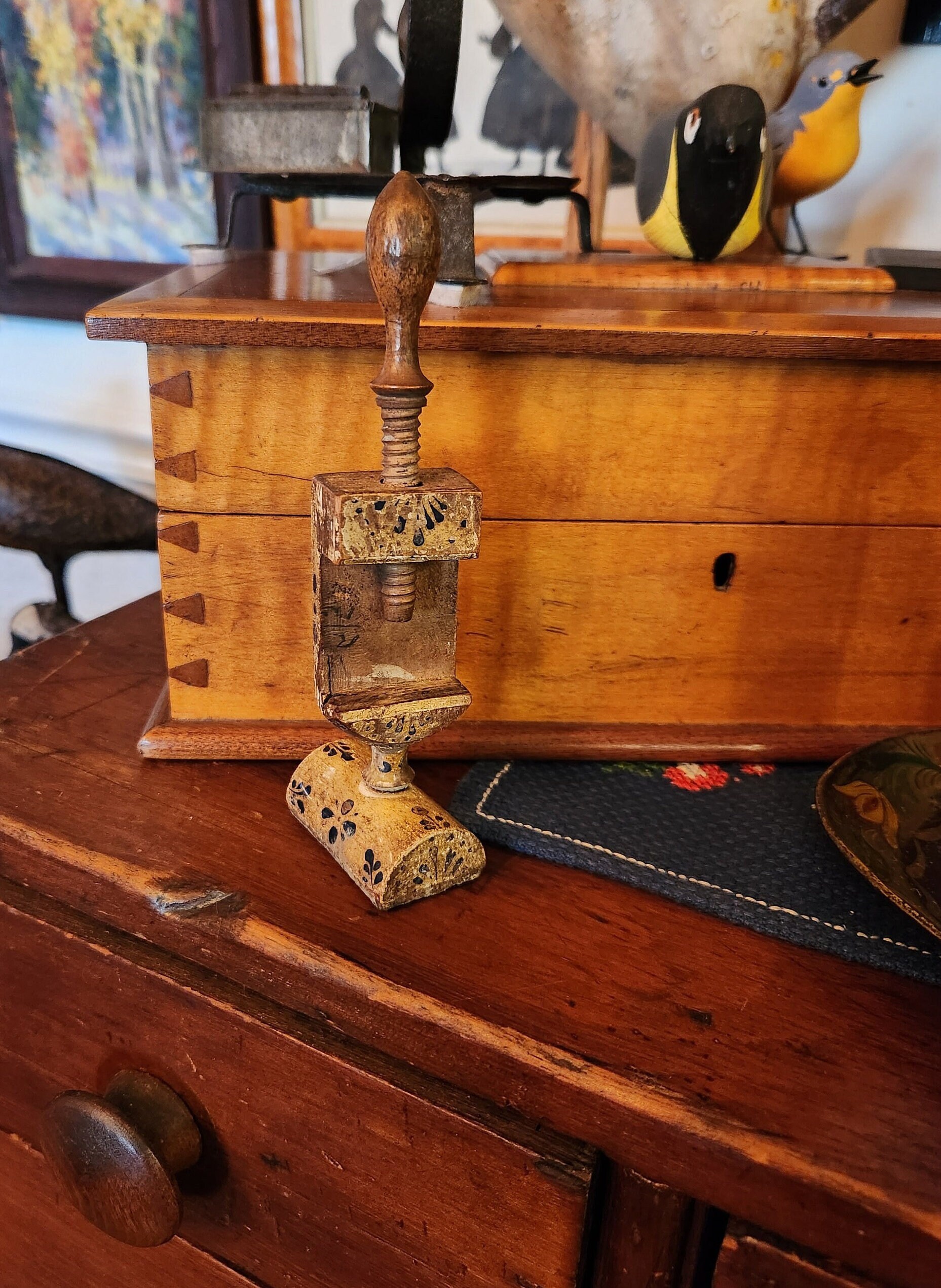 Antique Wood Clamp Etsy Canada