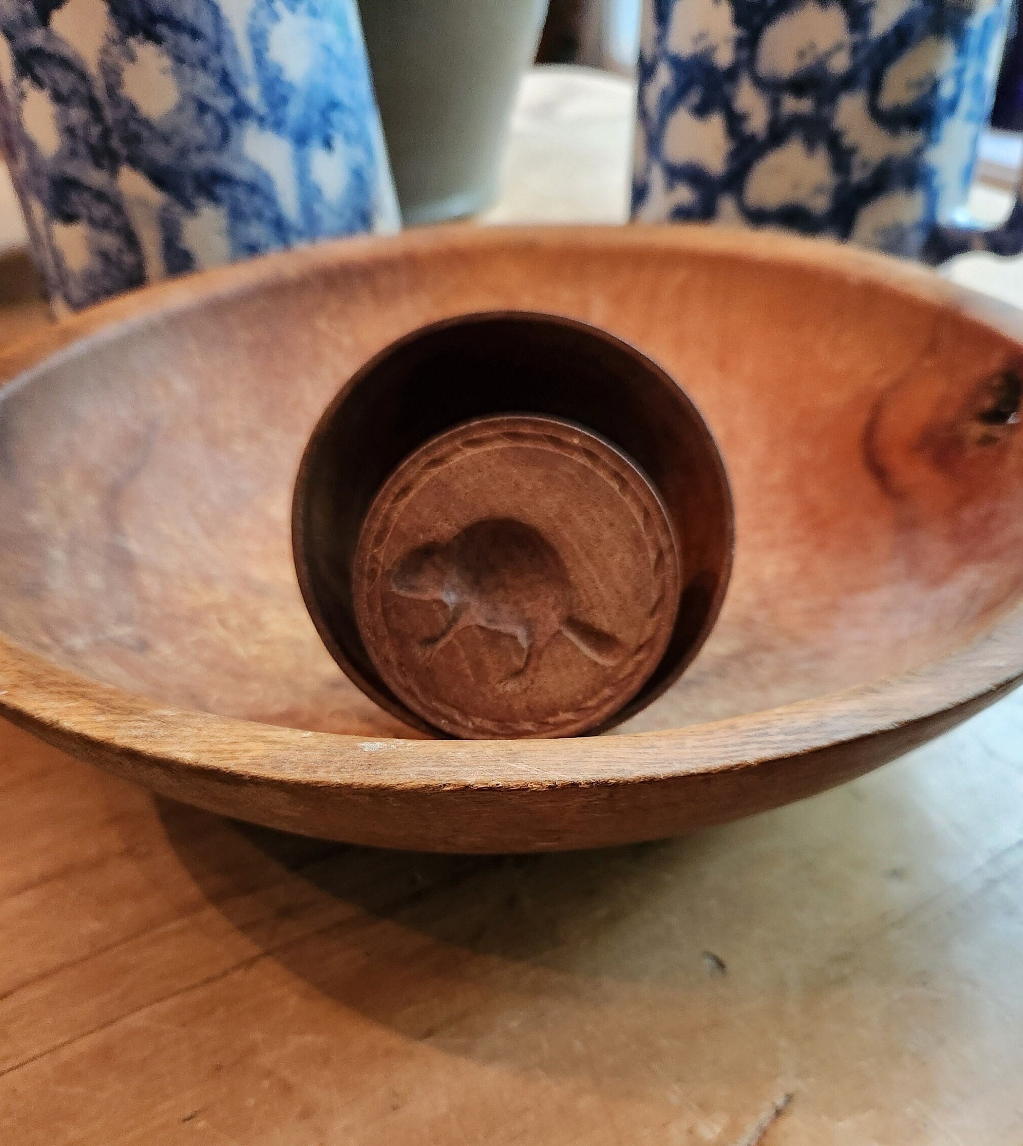 Antique Wood Butter Mold, With a Hand-carved Botanical Design, Primitive  Wooden Butter Press, From Quebec, Canada 