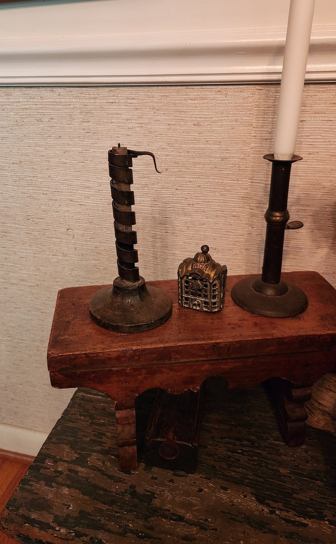 1700s Spiral Courting Candle Primitive Antique Etsy