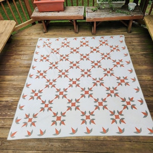 Early 1900s Hand Stitched Quilt