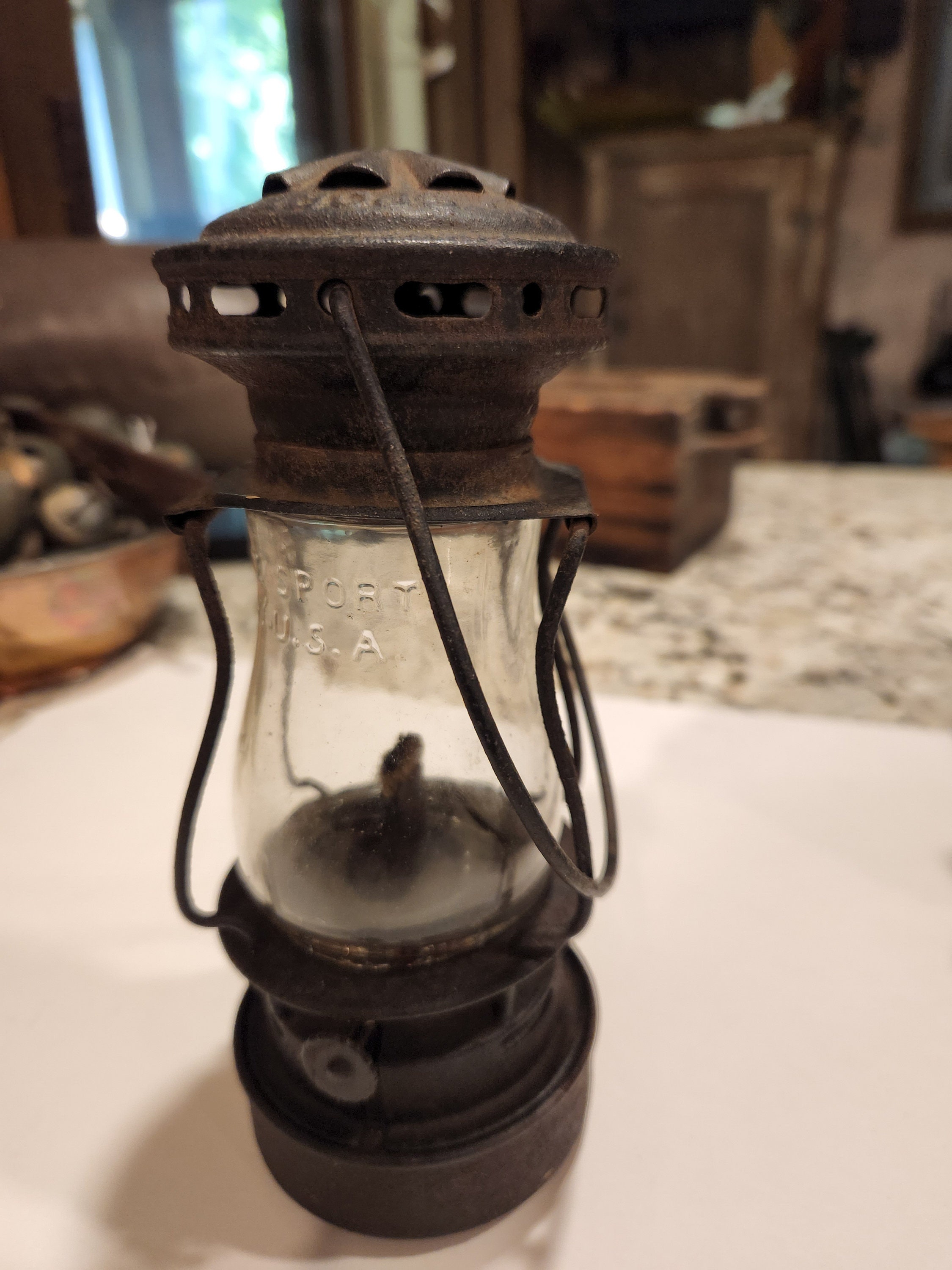 Dietz Sport Skater's Lantern Lamp Oil Kerosene Primitive Dietz Sport Skater's Lantern Lamp Oil Kerosene Primitive