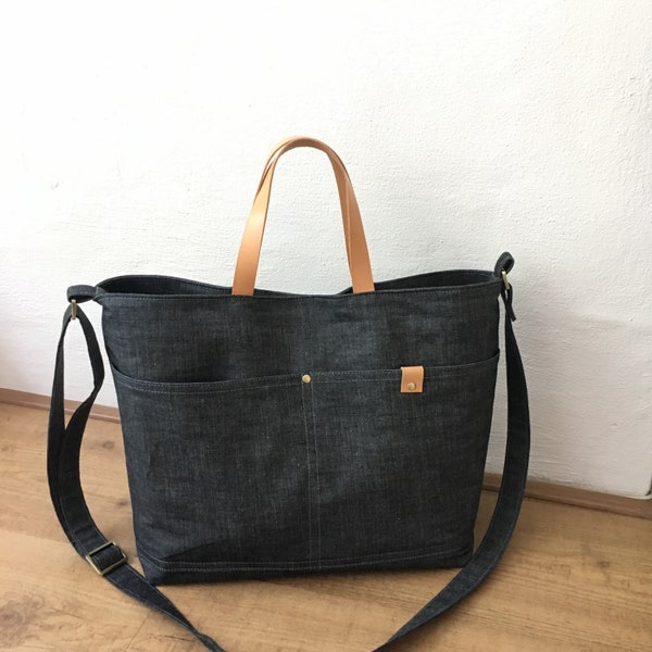 Melinda Handbag, pdf pattern, bag pattern, instant download, sotak patterns, diy, tote bag, purse, sewing, removable strap, everyday handbag