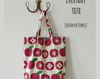 Everyday Tote Bag Sewing Pattern: Beginner-Friendly DIY (PDF Pattern)
