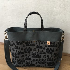 Melinda Handbag, pdf pattern, bag pattern, instant download, sotak patterns, diy, tote bag, purse, sewing, removable strap, everyday handbag image 2