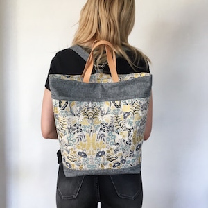 Brooklyn TotePack Sewing Pattern: Convertible Bag with Removable Straps (PDF)