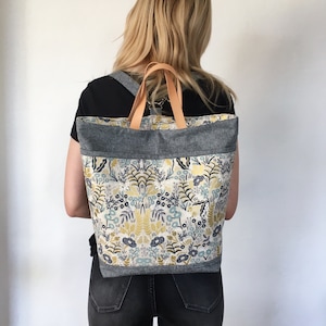 Brooklyn TotePack, sewing pattern, pdf, bag pattern, instant download, backpack, sotak patterns, diy, tote bag, sewing, removable straps