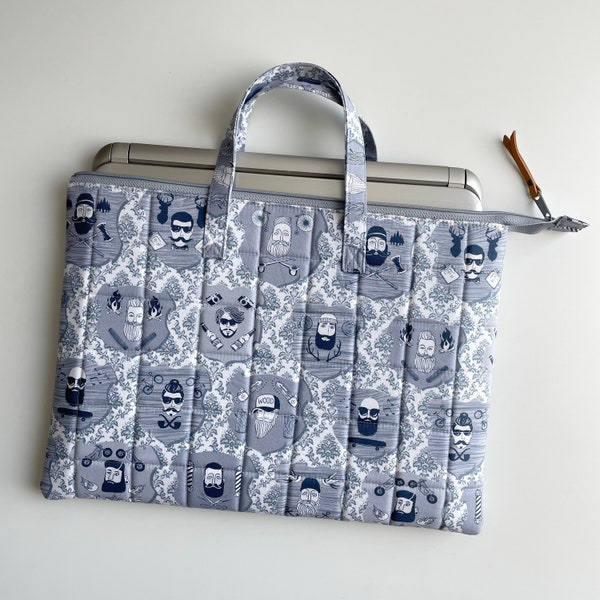 Preston Laptop Case Sewing Pattern: Four Sizes + Video (PDF Pattern), custom formula included