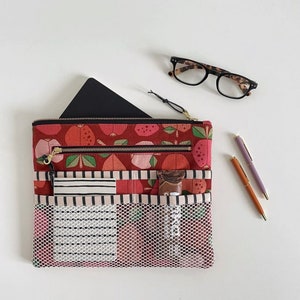 Organizador de bolsos, patrón de costura en PDF, descarga instantánea, bolsa con cremallera, bolso, ordenado, costura, clutch, bolsillos, coser, patrón, patrones sotak