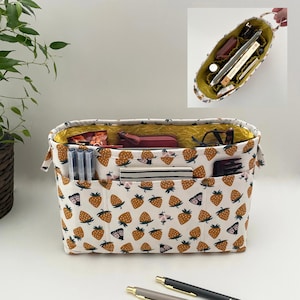 Multi Pocket Organizer, Schnittmuster + Video, Pdf-Datei, Tascheneinsatz, Sofort-Download, Sotak-Muster, Tasche in Tasche, Tasche in Tasche, Aufbewahrung