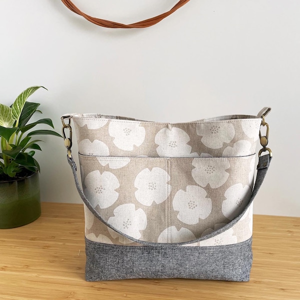 Vera Slouch Bag, instant download, bag pattern, pdf pattern, sewing, chic, patterns, sew, bag, zipper pocket, sotak patterns, sewing, diy