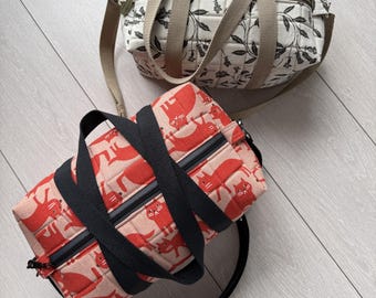 Nutmeg Mini Duffle Bag Sewing Pattern, Gym Bag, Sleepover Bags (PDF Pattern)