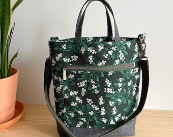 Finley Zipper Tote Bag Sewing Pattern, Crossbody PDF (Instant Download)