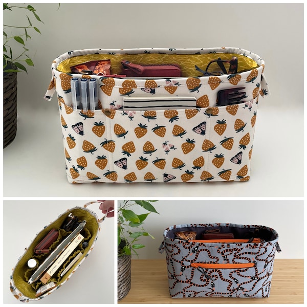 Multi Pocket Organizer, Schnittmuster, Pdf-Datei, Tascheneinsatz, sofortiger Download, Sotak-Muster, Projekttasche, Toteinschub, Bastel-Organizer