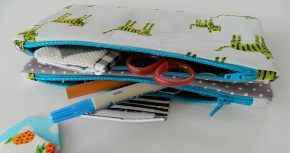 Two in One Zipper Pouch PDF Sewing Pattern Instant Download - Etsy
