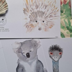 Cartões de felicitações de animais australianos