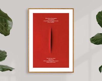 Doors of Perception, William Blake, Minimalist Print, Conceptual Art, Spiritual Art Print, Revelation Art, Carl Jung Print, Literary Art