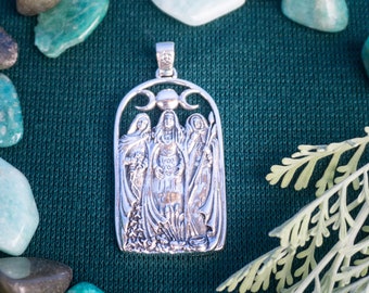 The Three Goddesses Silver Pendant