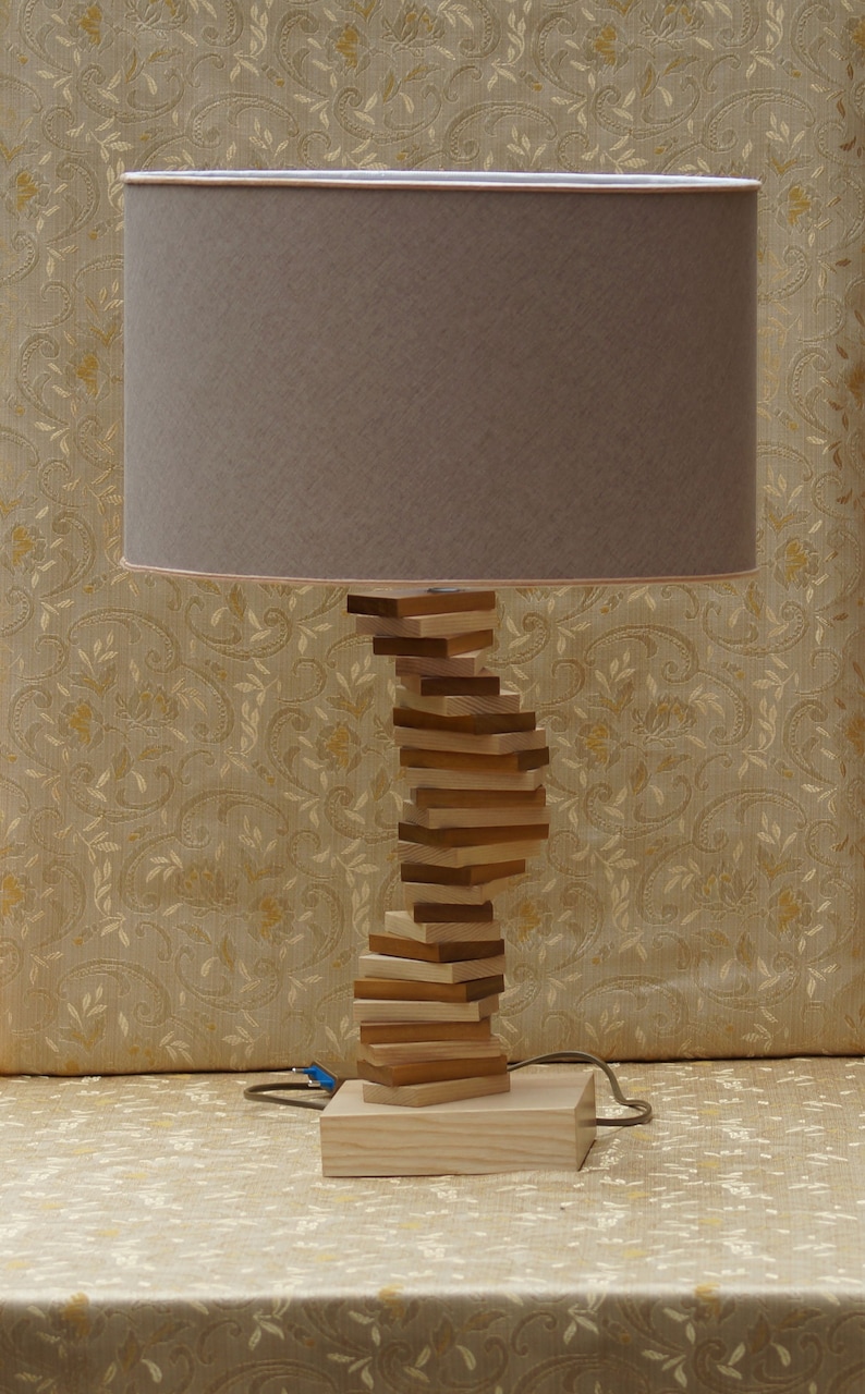 Gift for every occasion. Furnishing complement Table Lamp Wooden lamp