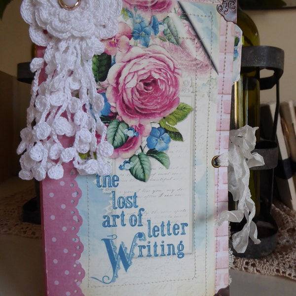 Pen Pal Midori Style Travelers Notebook OOAK Keepsake Journal Junk Journal Diary Prayer Journal