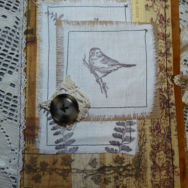 Woodland Junk Journal OOAK Journal Nature Journal Diary OOAK Handmade Journal