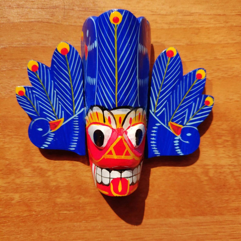 Set of 7 Sri Lankan Handmade Wooden Home Decor Wall Hanging | Etsy