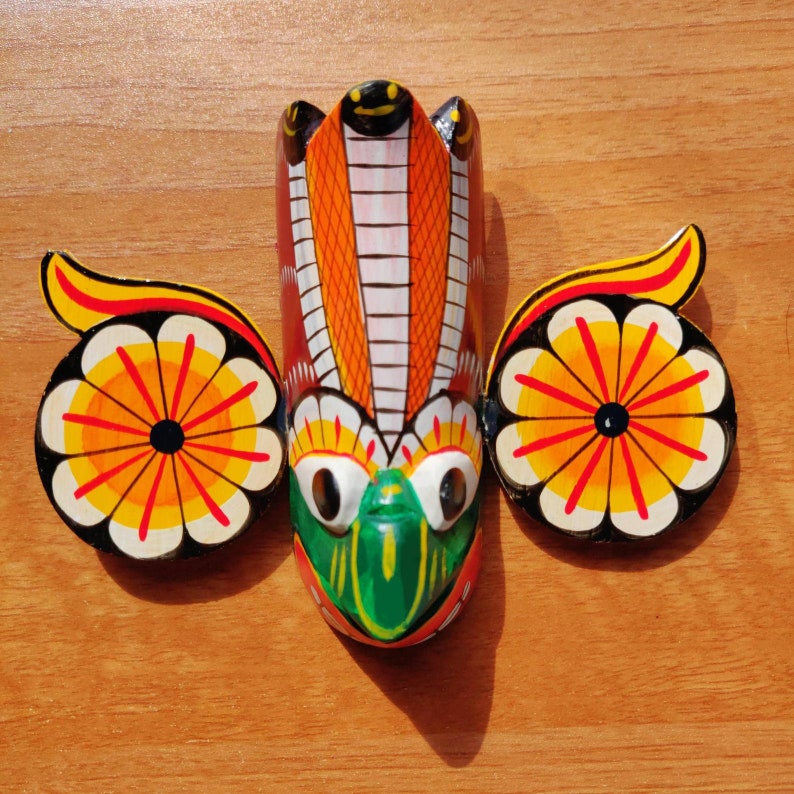 Set of 7 Sri Lankan Handmade Wooden Home Decor Wall Hanging | Etsy