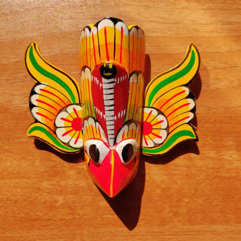 Set of 7 Sri Lankan Handmade Wooden Home Decor Wall Hanging | Etsy