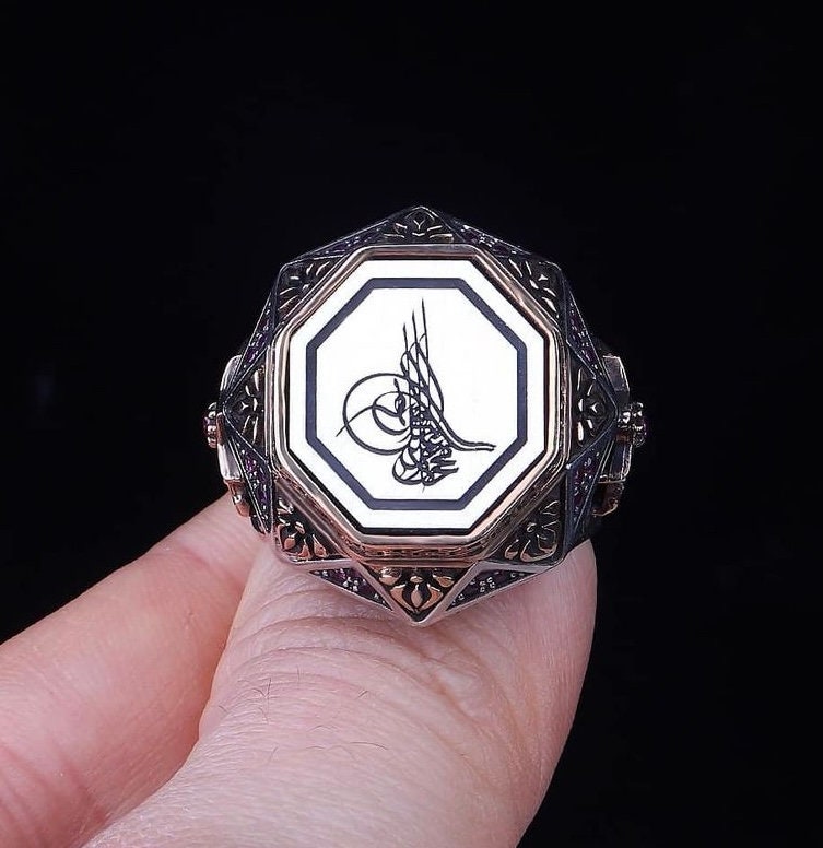 Mens Muslim Rings Islamic Ring For Men Jewelry Mens Ring Etsy