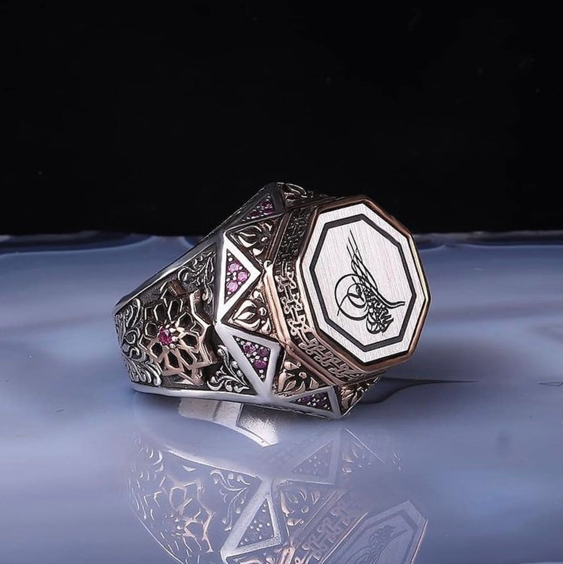 Mens Muslim Rings Islamic Ring For Men Jewelry Mens Ring Etsy