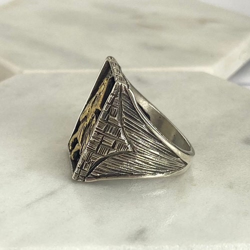 Handmade Silver Men Rings , Warrior men ring , Vikings shops Stone Ring , 925k silver men's ring - Warrior ring , Ups free express shipping
