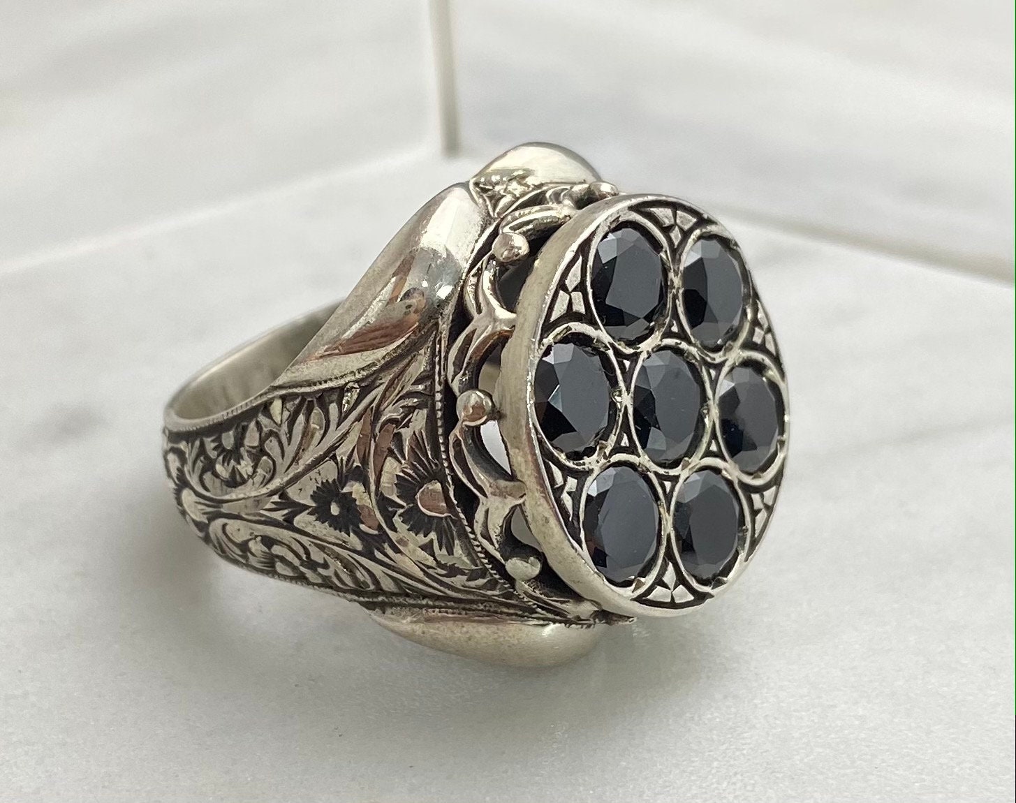 Mens Silver Ring Handmade Silver Men Rings Unique Men Etsy UK