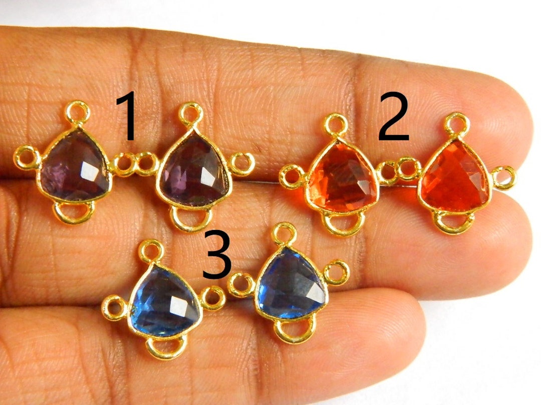 Designer Fashion Jewelry Supplies Multi Color Synthetic Stones Etsy