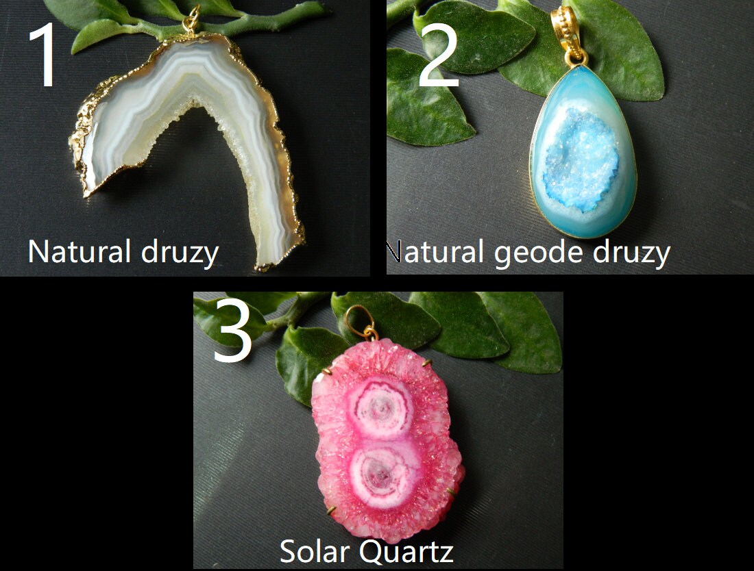 Gemstone Pendants Charm pendant DIY Jewelry Making Supply Etsy