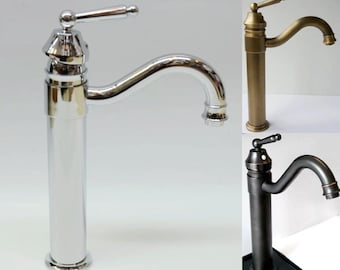 Miscelatore lavabo monocomando, lavandino classico